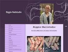 Tablet Screenshot of biggis-nailstudio.com